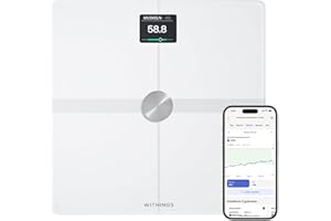 ‎WITHINGS WITHINGS Body Smart — WLAN Digitale Personenwaage / Körperfettwaage für erweiterte Körperzusammensetzung inkl. Muskelmasse, Wasseranteil, Knochendichte