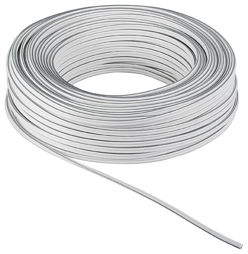 Wentronic LSK 2X1.5 Lautsprecherkabel 25 m Rolle (Querschnitt 2x 1,5 mm²) weiß - 2