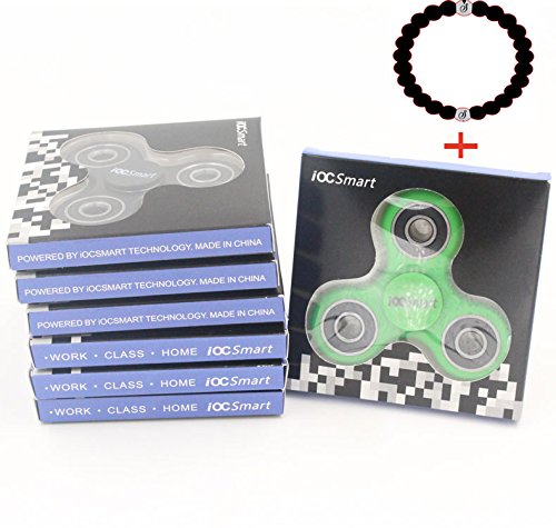 Fidget Hand Tri Spinner Anti Stress and Depression Toys for Children and Adults (White)