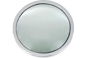 Quiges Acier Inoxydable Grand 33mm Coin Pièce de Monnaie Blanc Oeil de Chat pour Collier Pendentif Interchangeable