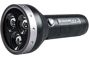 Ledlenser MT18 Outdoorowa latarka kieszonkowa LED, ładowalny akumulator, 3000 lumenów, z możliwością ustawiania ostrości, zasięg światła 540m, 96h, włącznik z przodu, obsługa jedną ręką