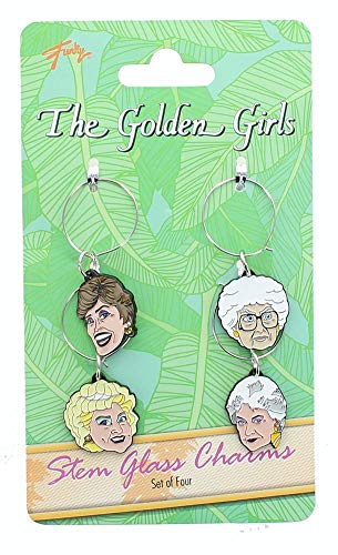 Preisvergleich Produktbild Golden Girls Wine Charms, Set of 4