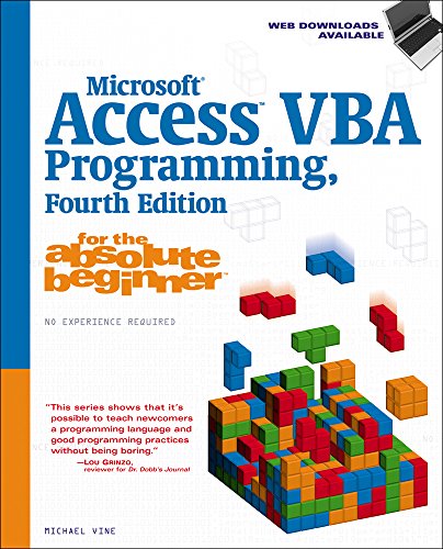 Download Microsoft® Access VBA Programming for the Absolute Beginner