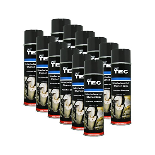 12x KWASNY 235 500 Auto-K Spray TEC Unterbodenschutz Bitumen schwarz 500ml