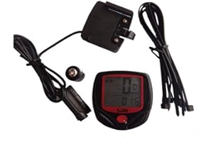 VOANZO Rower Komputerowy Prędkościomierz Wyświetlacz LCD z stoperem do monitorowania w czasie rzeczywistym, do jazdy na rowerze w czasie rzeczywistym, prędkość i odległość toru