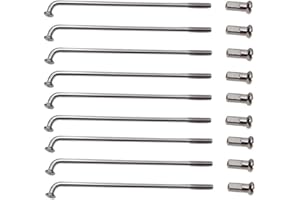 jiashemeng Rayons De Vélo, 36Pcs 60-305mm 12G Vélo électrique E-Bike Roue Pneu en Acier Rayons Pièces De Vélo, Rayons De Vélo avec Mamelons 60mm - 305mm 200 mm