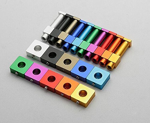 LiebHome 10 Stück Bunt Space Aluminium Haken Kleiderhaken / handtuchhaken / Wandhaken für Bad und Küche / Schöne Hut Haken / Mantelhaken / Handtuchhalter/ Wasserdicht und Rostfrei - 4