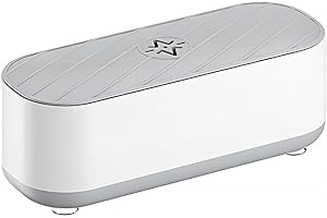 TPLTECH Pulitore ad Ultrasuoni, Lavatrice ad Ultrasuoni Professionale, Ultrasonic Cleaner, Occhiali Gioielli Orologi Pulizia ad Ultrasuoni, Detergente ad Ultrasuoni per Collane Anelli, Senza Batteria