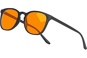 Ymmott Blaulichtfilter Brille ohne Sehstärke - Anti-Blaulicht Gaming & Computerbrille für Damen & Herren, UV400 Blaufilter Brille Augenbelastung Ermüdung beim Bildschirmarbeiten