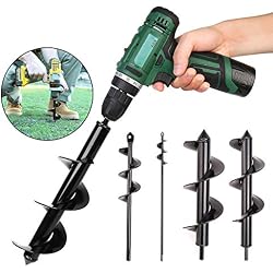DEALYU Foret à tarière, planteuse Rapide pour Plantes de Jardin de 3,1 x 11,8 Pouces, Foret hélicoïdal moulu Foret hélicoïdal en Alliage à Tige Courte en Alliage. (8x30)