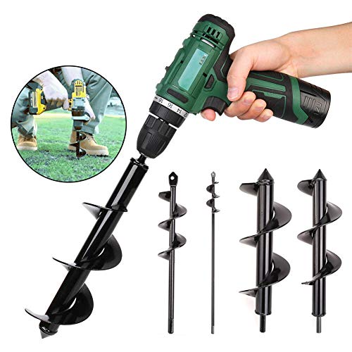 DEALYU Foret à tarière, planteuse Rapide pour Plantes de Jardin de 3,1 x 11,8 Pouces, Foret hélicoïdal moulu Foret hélicoïdal en Alliage à Tige Courte en Alliage. (8x30)