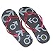 Produktbild Mens Large Black & Red Just Married Flip Flops (Size 11-13) , Herren Dusch- & Badeschuhe Mehrfarbig Schwarz/Rot 11-13 UK