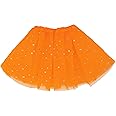Sparkle Tutu Skirt for Girls, 3 Layered Tulle Sequin Star Princess Skirts Ballet Dance Skorts for Girls Toddler Birthday Holiday Party Dress Up Costume (2-8 Years) Y7ETLPQ