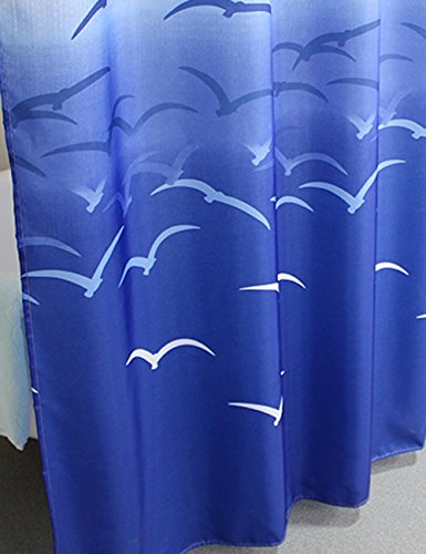 Mouldproof Duschvorhänge Dickeres wasserdichtes europäisches Art-Polyester-Badezimmer-hängender Vorhang (eine Vielzahl der Größen wahlweise freigestellt) Schnelltrockn ( größe : 200*190cm ) - 4