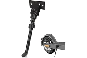 HERCHR Béquille de Scooter, Universelle 10 Pouces Béquille de Scooter électrique Pliable en Alliage d'aluminium Support de stationnement pour Pieds de Remplacement pour KUGOO M4