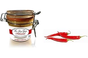 Relais Gourmet - Foie Gras au Piment d'Espelette – 200g– Sans Conservateurs – 100% Français