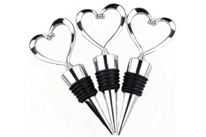 MenYiYDS - Un juego de 3 tapones de vino de metal para almacenar botellas de vino, champán y vidrio