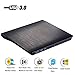 Price comparison product image GDD External DVD CD Drive USB 3.0 Ultra Slim Portable, External Drive CD DVD +/-RW, For Apple Macbook, Pro, Air, Mac OS, Windows 10, 8, 7, XP, Vista (Silver)