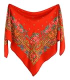 Color: Rojo Traje Regional Pañuelo portugués rojo - 90 x 90