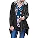 Produktbild Staresen Jacke Damen Herbst lang einfarbig Unregelmäßiger Saum unifarbene DamenPlüschjacke Unregelmäßiger Langarm Mantel Oberbekleidung Mantel Damen Jacke Winter
