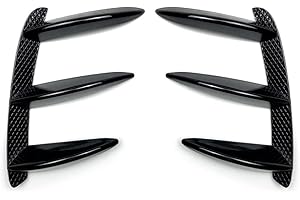 Stuurvnee Aileron de Pare-Chocs ArrièRe Sortie d'air LatéRale Aileron de Canard pour Mercedes A-Class W176 A200 A260 A250 A45 pour AMG, noir, (500252774)