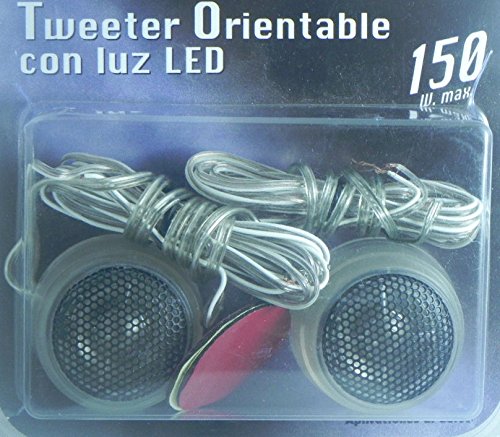 CHELICHOLLO Mini Tweeter O ALVAVOZ DE Coche ORIENTABLE con LUZ DE LED -150W