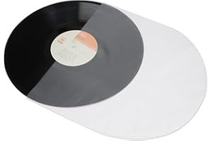 MAYRECORDS 50 Clear Anti-static 3 Mil Plastic Vinyl Record Inner Sleeves For 12'' LP LD