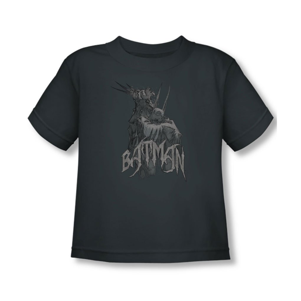 Batman-Scary-Right-Hand-Kleinkind-T-Shirt-in-der-Holzkohle-4T-Charcoal