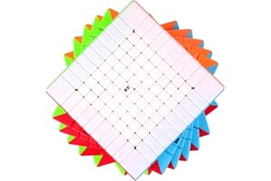 Bukefuno QY Puzzle 10 x 10 Cubo velocità magica senza adesivo QY 10 x 10 x 10 cubo 84 mm
