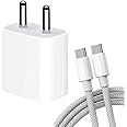 Original Rapid Fast C to C Cable with 20W Adapter Compatible with iPhone | 16/16 Plus / 16 Pro / 16 Pro Max | Adapter and Cable | Nylon Braided Cable | 20Watt