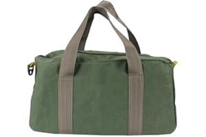 XITVVYG Tool Bag,14-Inch Canvas Tool Organizer,Heavy Duty Tool Bags,Wide Open Mouth Muti-Purpose Small Tool Bag,Sturdy Bottom,Garden Craftsman Plumbing Electrician Tote Bag,Tools Gift for Men