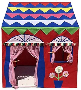 Homecute Hut Type Kids Toys Jumbo Size Play Tent House for Boys and Girls Red-Blue