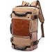 Produktbild Draußen Reisen Rucksack 15,6 Zoll Computerfach Canvas Wasserdicht Diebstahlsicherung Groß Kapazität Vielseitig Schultertasche 36-55L , khaki
