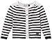 Jean Bourget Baby Girls 0-24m CARDIGAN TRICOT Striped Cardigan, Multicoloured (Noir Délavé), 9-12 Months (Manufacturer Size: 12 Months)