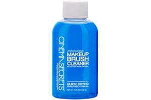 Cinema Secrets Original Blue Vanilla Makeup Brush Cleaner Solution - Professional Cleanser for Makeup Brushes - Quick-Drying, Rinse-Free Formula - Removes Stubborn Waterproof Make Up (2 fl oz)
