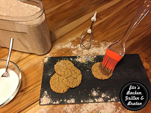 iNeibo Kitchen Silikon backpinsel/grillpinsel- BBQ Barbecue Pinsel hitzebeständig- 4er set küchen pinsel mit kristall griff- bratpinsel flexibel,langlebig mit 4 verschiedenen Farben - 9