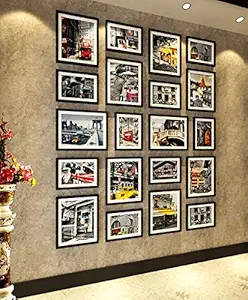 ArtzFolio Wall Photo Frame D56 Black 6x8-10pc;8x10-10pc;Set of 20 PCS with Mount