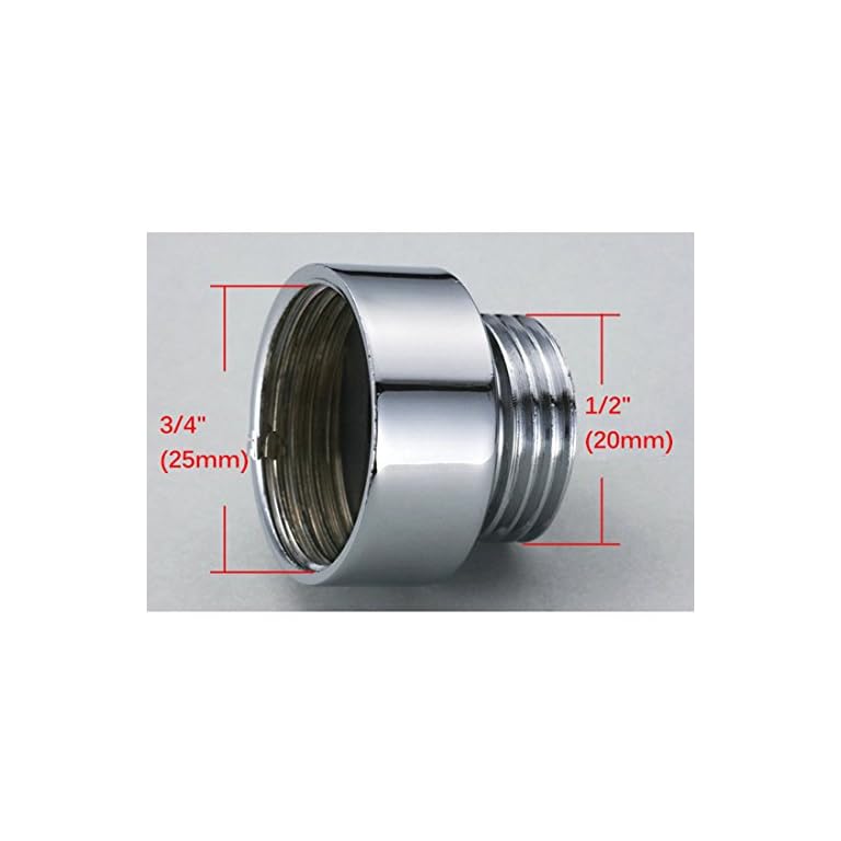 Convert 3/4″ BSP Male (25mm) Female to 1/2″ BSP (20mm) Male Shower Hose Mixer Valve Connector