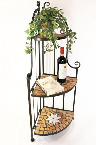 DanDiBo Eckregal Mosaik Merano 12005 Bücherregal 114 cm aus Metall Schmiedeeisen Regal - 2
