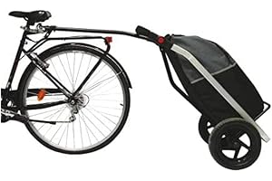 HAPO-G Shopping Trailer Remorque de Transport pour vélo - A vélo ou à la Main - Compatible vélos électriques, VTT, vélos de Ville, vélos de Route - Capacité 50 L Charge Max 20 kg - Bike Original