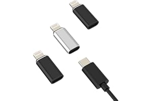 AKSENLI Adattatore USB C Femmina a Lightning Maschio Ricarica(3 pack)per iPhone 14 per Apple Tipo c Caricabatterie Cavo Adapter per iPad Type C Caricatore Cavetto Connettore Spinotto Alimentatore Convertitore