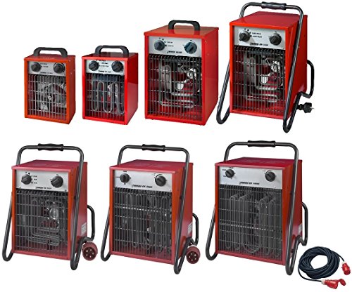 Heizlüfter 15KW mit Kabel, Heizgebläse Heizung Bauheizer, Bautrockner, Baustellenheizung , Hallenheizung, Elektroheizer,Eurom Kraftstromheizung, Starkstromheizung - 3