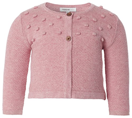 Noppies Baby Girls G Cardigan knit ls Sue Cardigan, Pink (rose C096), 6-9 Months (Manufacturer size: 74)