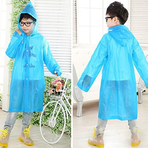 Preisvergleich Produktbild CHshe Wl Jungen Mädchen Kinder Kapuzenjacke Regenanzug Regenponcho Regenmantel Lange Regenbekleidung Kinderregenmantel