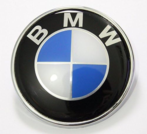BMW Blue/White Hood Trunk Emblems Badge 74mm - By GooDealShop
