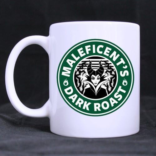 Cool Designed MALEFICENT'S DARK ROAST Ceramic Coffee White Mug (11 Ounce) Tea Cup - Personalized Gift For Birthday,Christmas And New Year by Drinkware Mugs