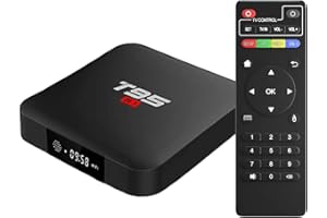TUREWELL Android 7.1 TV Box, T95 S1 Smart Internet Amlogic S905W Quad Core 2Go/16Go with Digital Display Ultra HD 4K Ethernet 2.4GHz WiFi H.265 Video Decoder