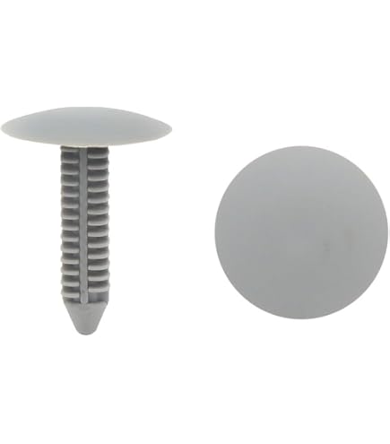 50Pcs Rivet plastique Clips poussoir retenue Trou 9mm Noir Voiture porte