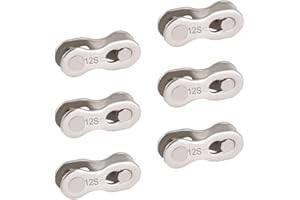 PSOWQ 6 pares de conectores de cadena de bicicleta que faltan eslabón de bicicleta 12V cadena reutilizable eslabón de bicicleta que falta eslabón para bicicleta