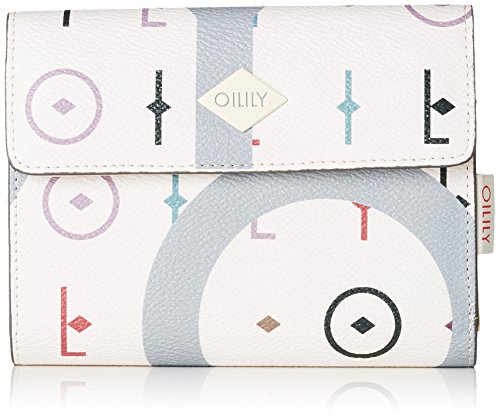 Preisvergleich Produktbild Oilily Damen Jolly Letters Purse Mh10f Geldbörse, Weiß (Offwhite) 1x10x14 cm
